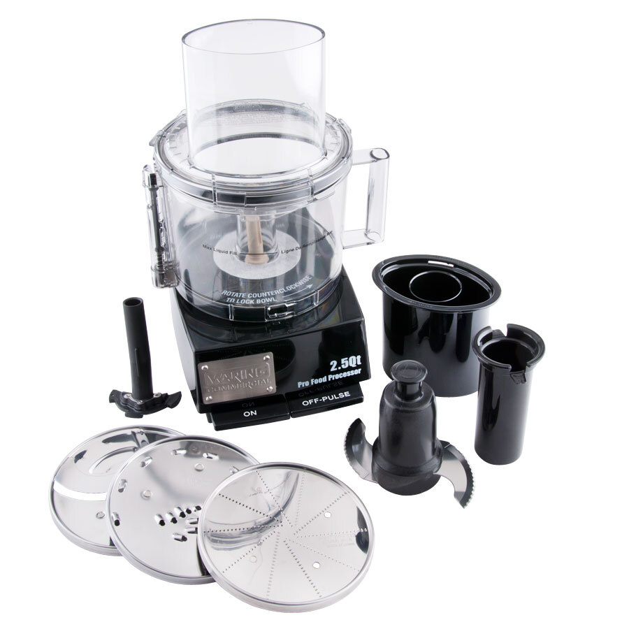 Waring WFP11S Cuisinart 2.5 Qt. Batch Bowl Food Processor with Vertical Chute 120V
