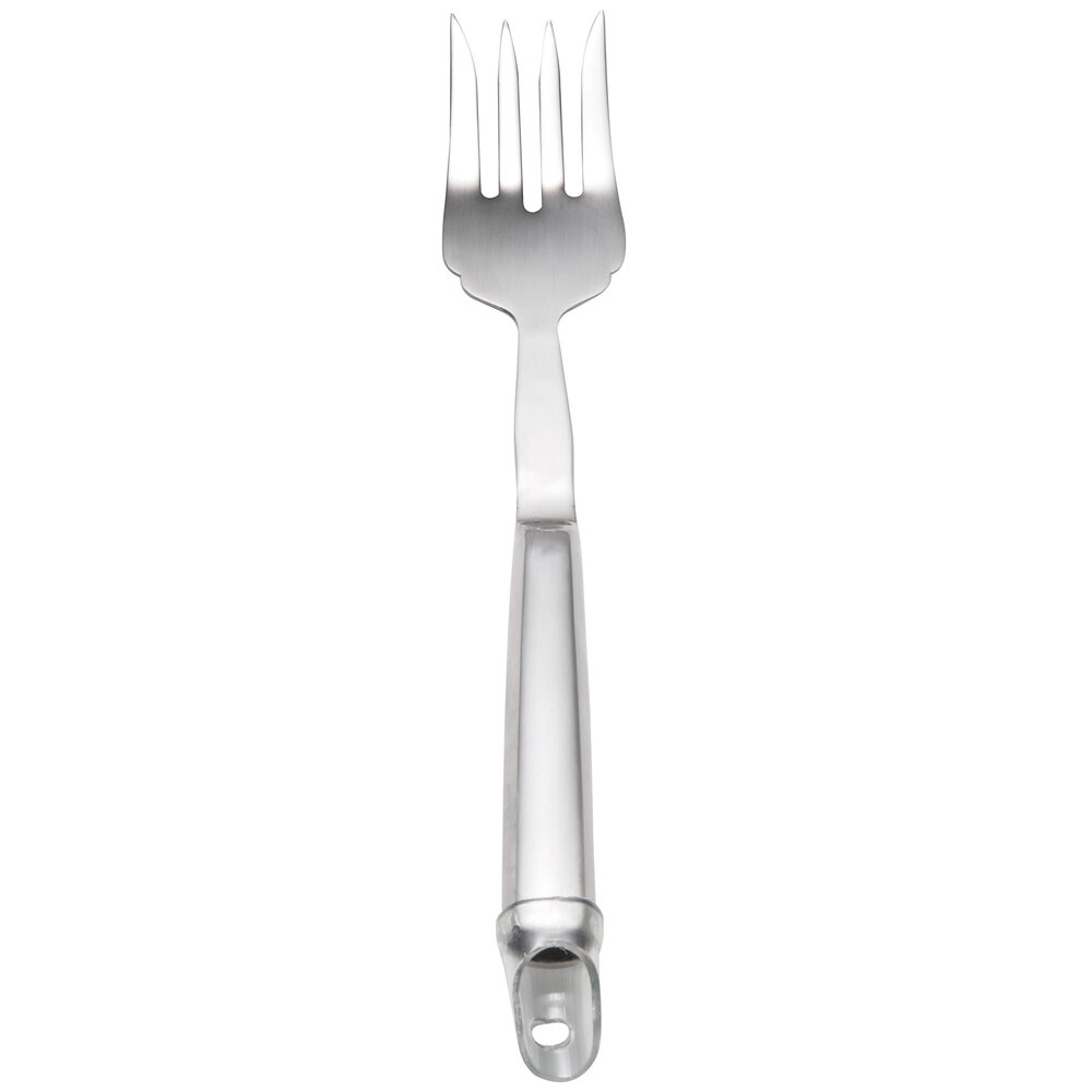 Dexter-Russell 10.5-Inch Stainless Steel Fork With Walnut Handle – For Roasts, Grilling & Serving