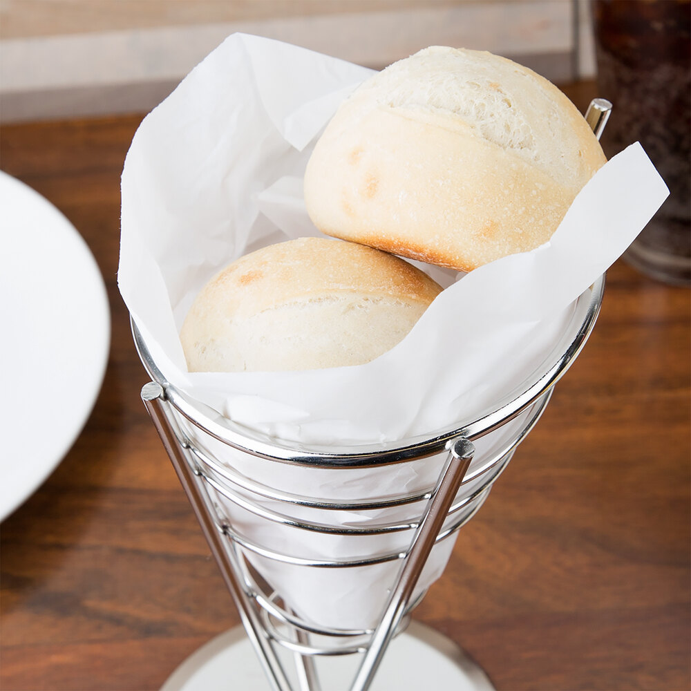 12" x 12" White Cone / Basket Liner 1000/Pack