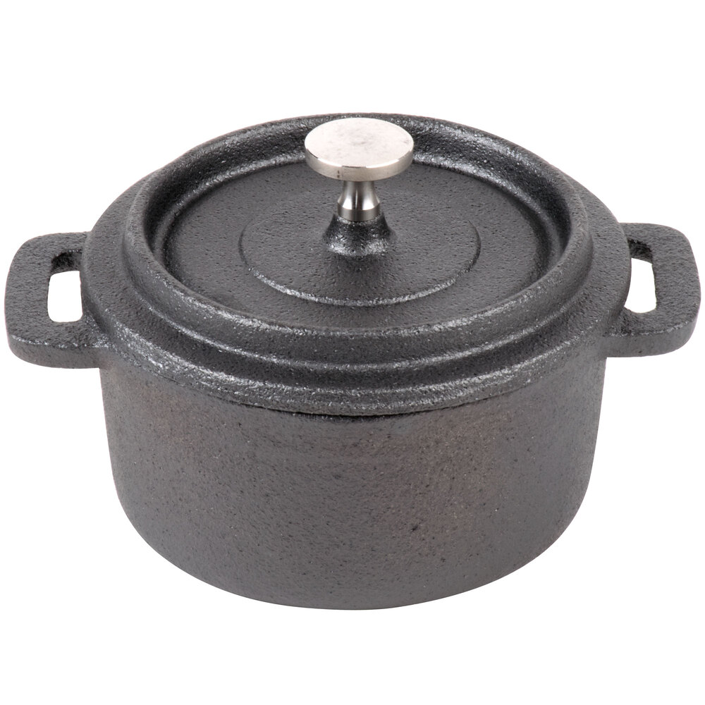 American Metalcraft CIPR42 4" Round Cast Iron Individual Serving