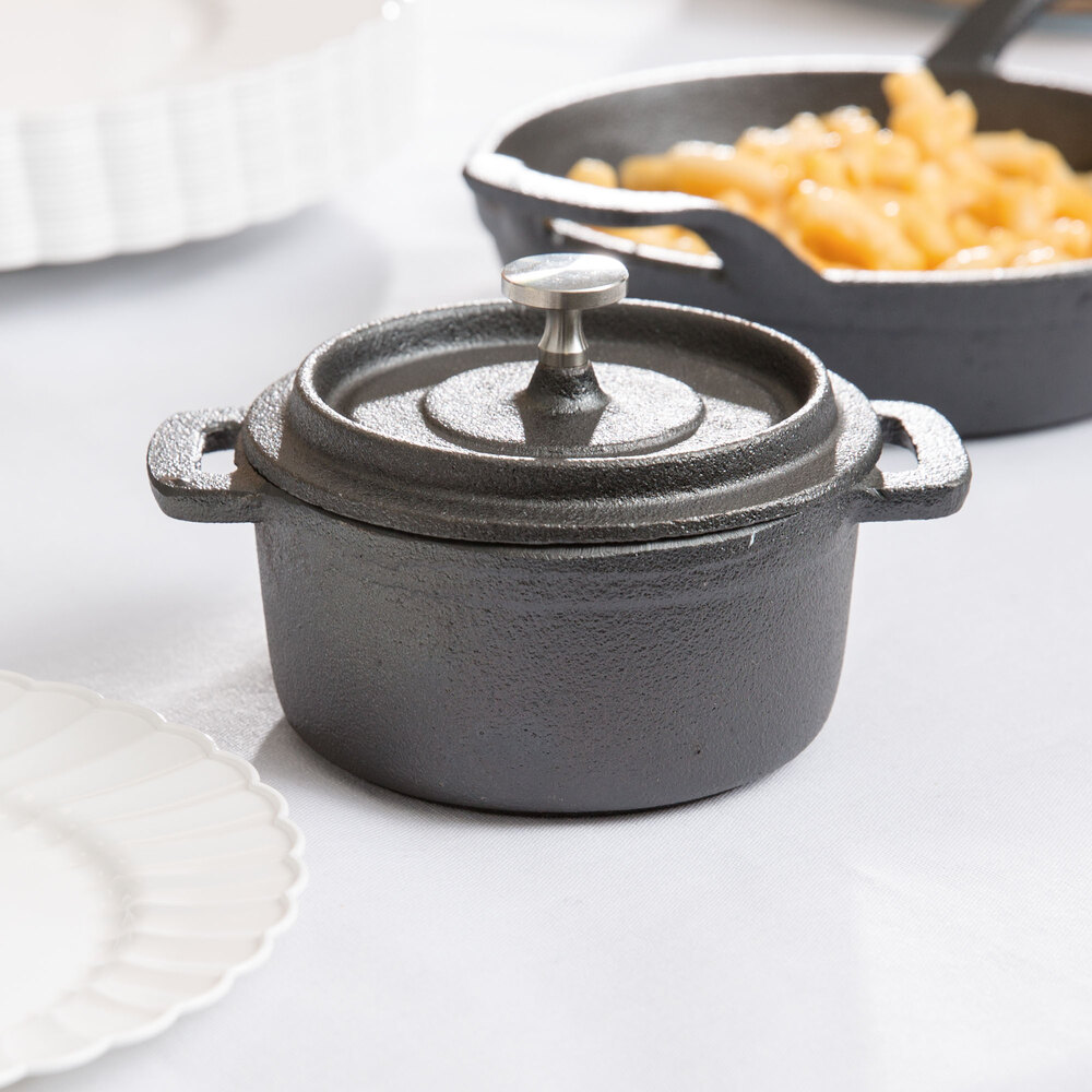 American Metalcraft CIPR42 4" Round Cast Iron Individual Serving