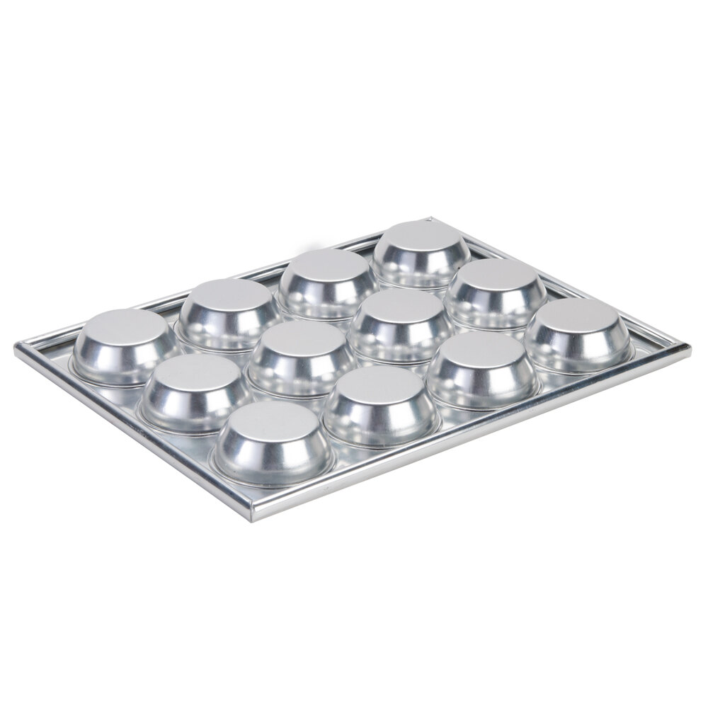 12 Cup Aluminum 3.5 oz. Muffin / Cupcake Pan