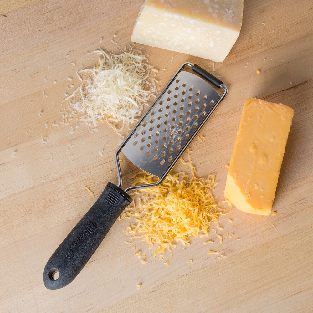 13" Cheese Grater with Rubber Handle and Medium Holes