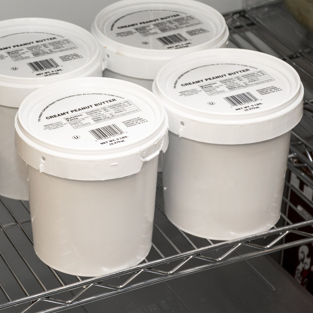 Bulk Smooth Peanut Butter 5 lb. Tub 6/Case