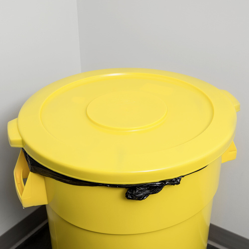 44 Gallon Yellow Trash Can Lid
