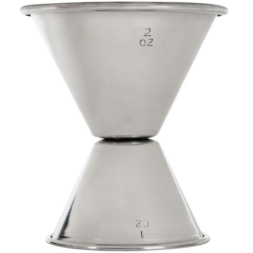 1 oz. & 2 oz. Stainless Steel Jigger