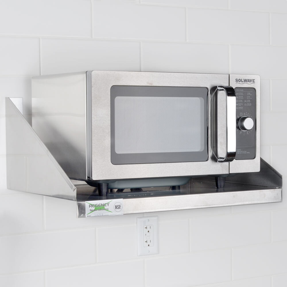 Regency 24 X 18 Stainless Steel Microwave Shelf