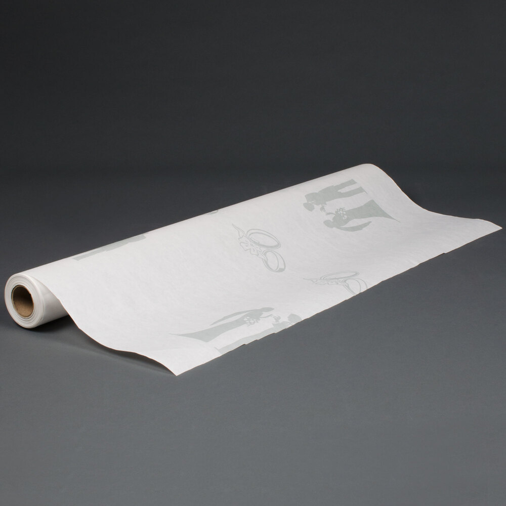 40" x 100' Paper Table Cover with Wedding Pattern