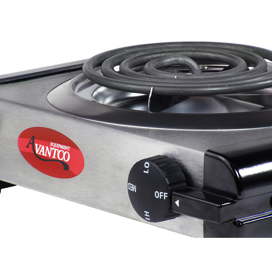 Avantco EB100 Single Burner Countertop Range 120V