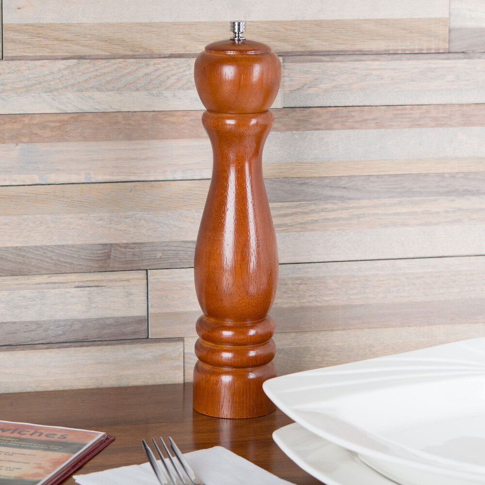 10" Tall Wooden Pepper Mill