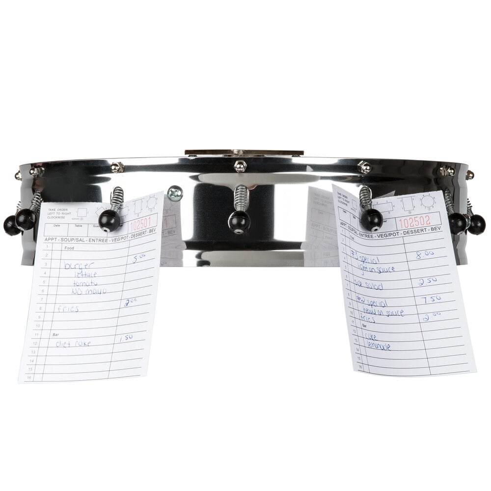 Carlisle 3812CH 12 Clip Ceiling Mount Order Wheel Ticket Holder