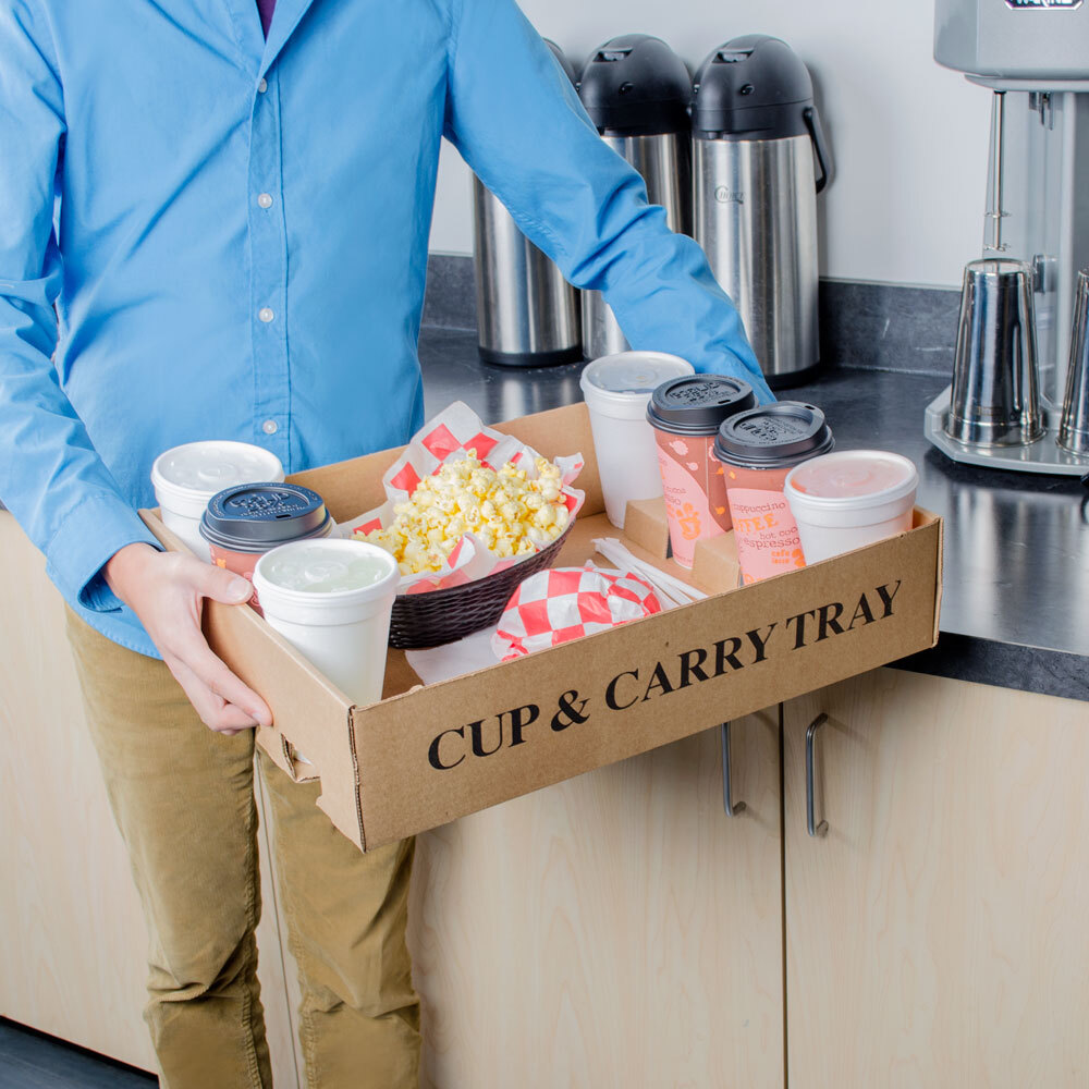 8 Cup Corrugated Cardboard Drink Carrier 50 / Case