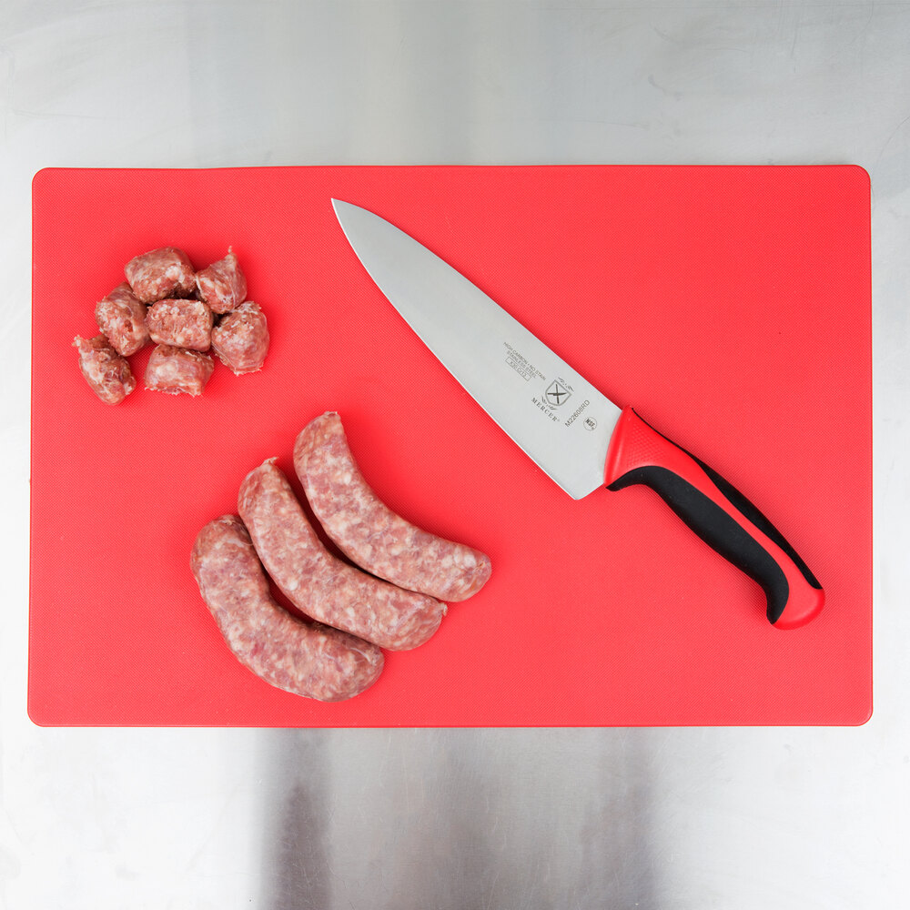 12" x 18" x 1/2" Red Cutting Board