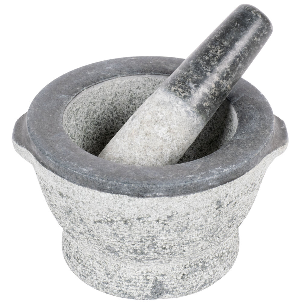 8" Granite Mortar and Pestle Set