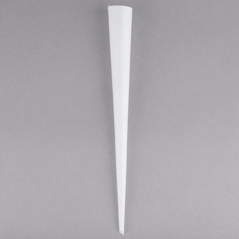Cotton Candy Cones Plain White Paper Cones (1000 / Box)
