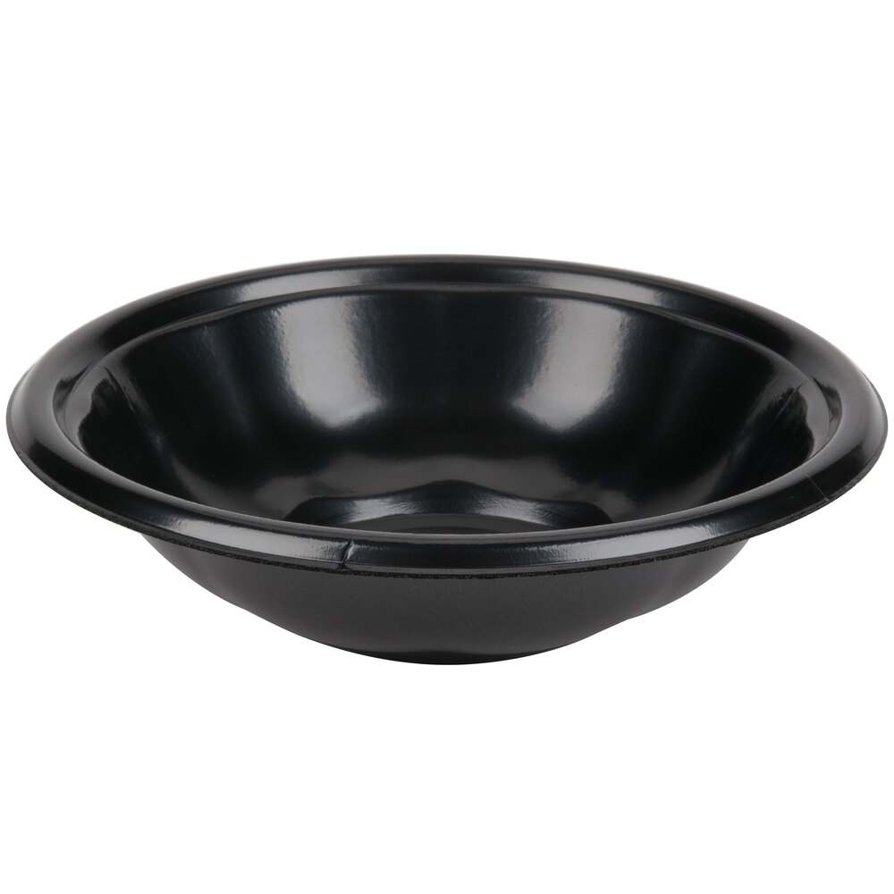 Genpak LW0323L 32 oz. Black Foam Serving Bowl 400/Case