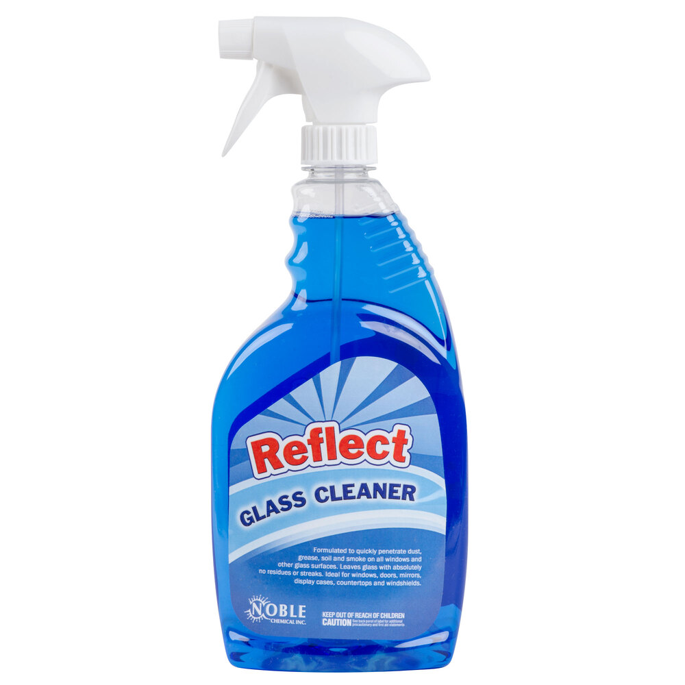 Noble Chemical 1 Qt. Reflect Glass Cleaner Ecolab® 25798 Alternative