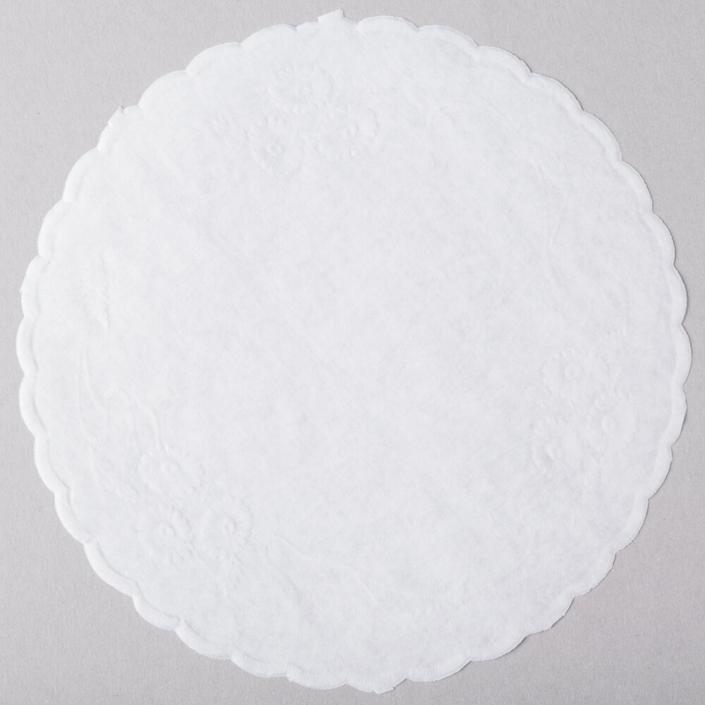 6" Floral Linen Paper Doilies 1000/Pack