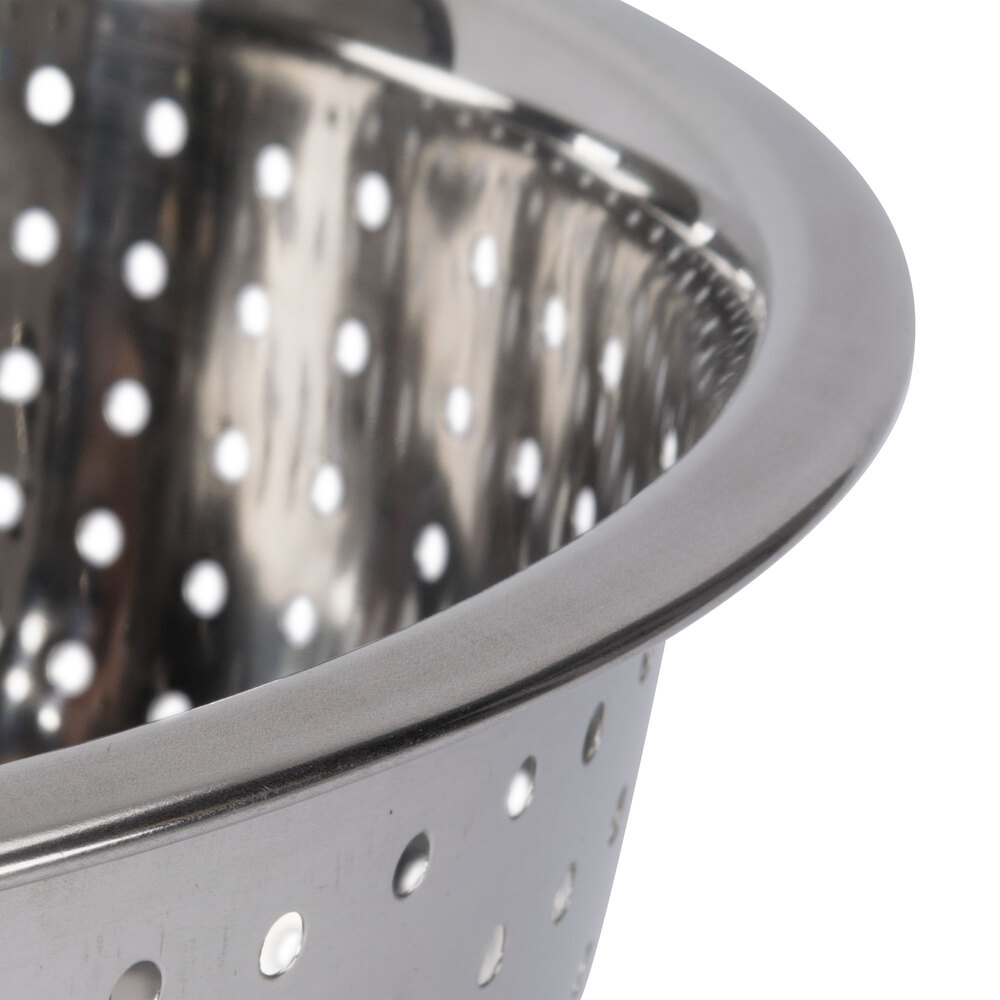 5.5 Qt. Stainless Steel Chinese Colander with Large Holes