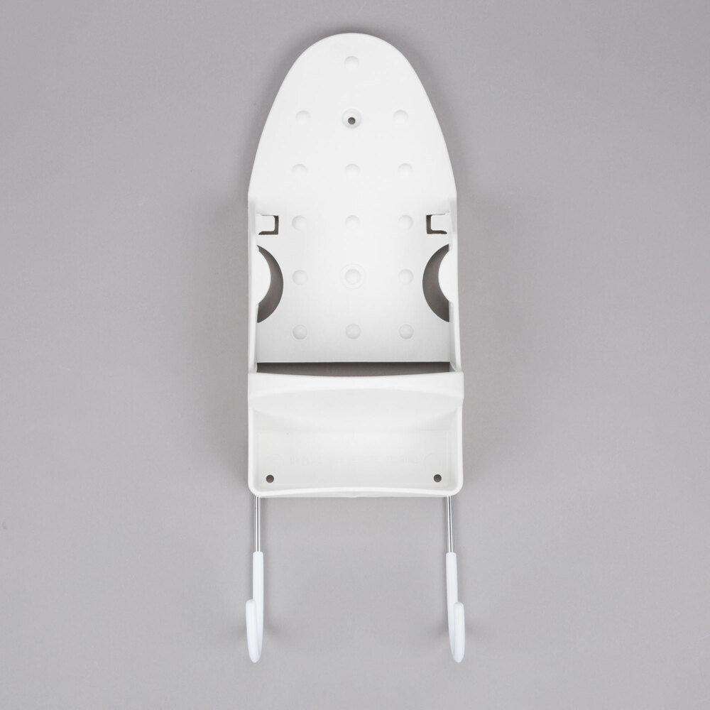 White Iron Caddy with Ironing Board Holder