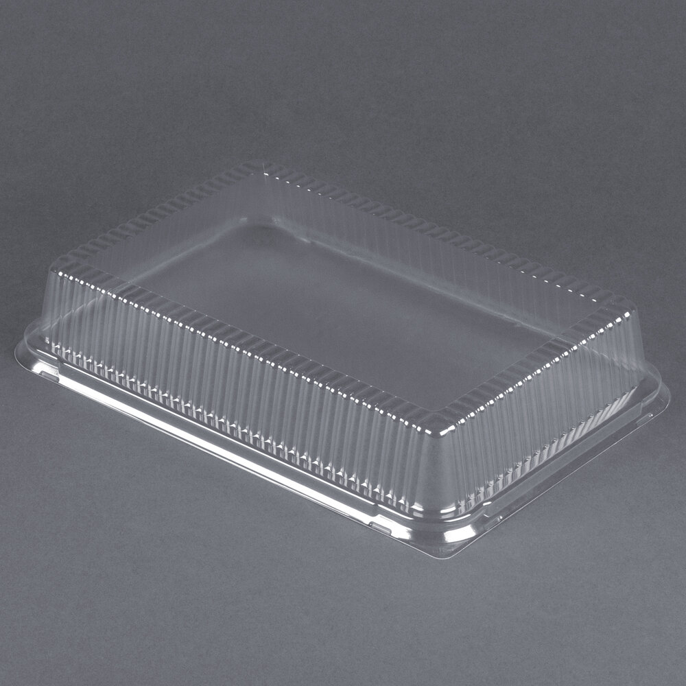 Durable Packaging P1288100 1/4 Sheet Cake Plastic Dome Cover 25 / Pack