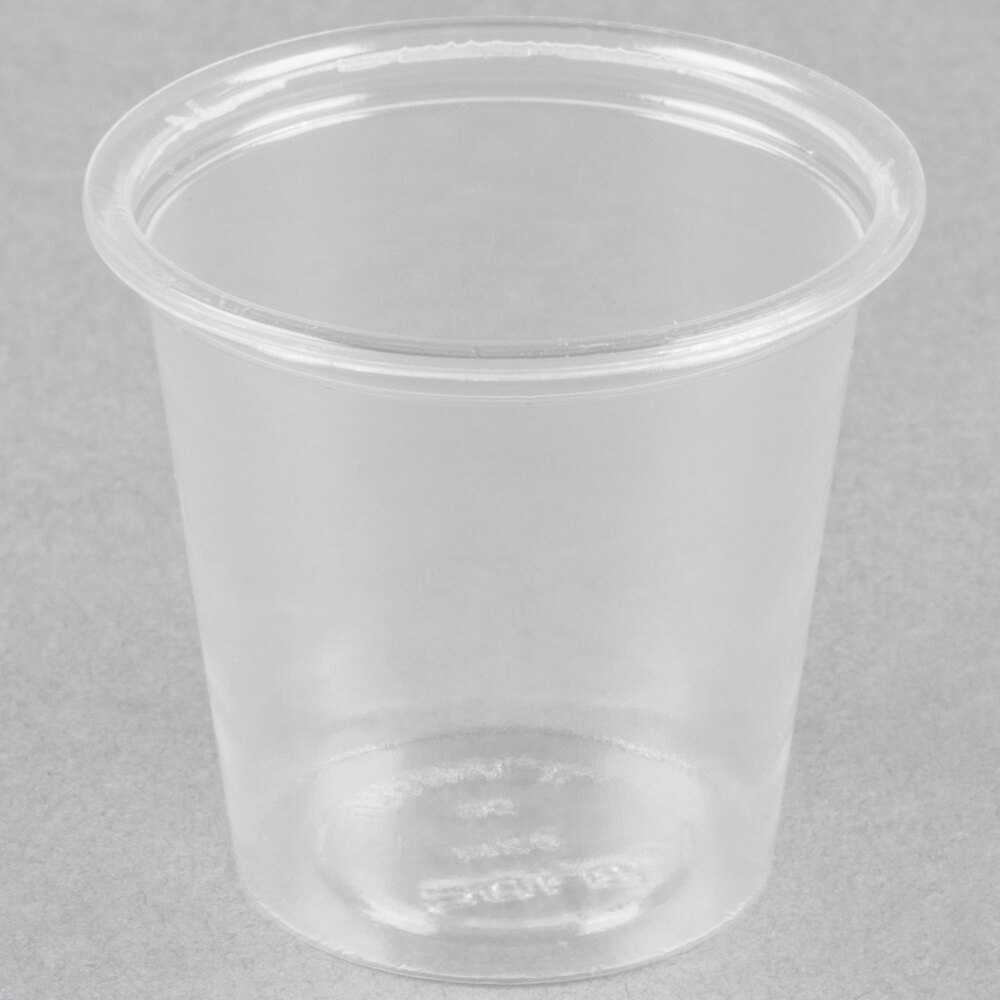 Dart Solo T1250090 1.25 oz. Plastic Souffle Cup / Shot Glass 250/Pack