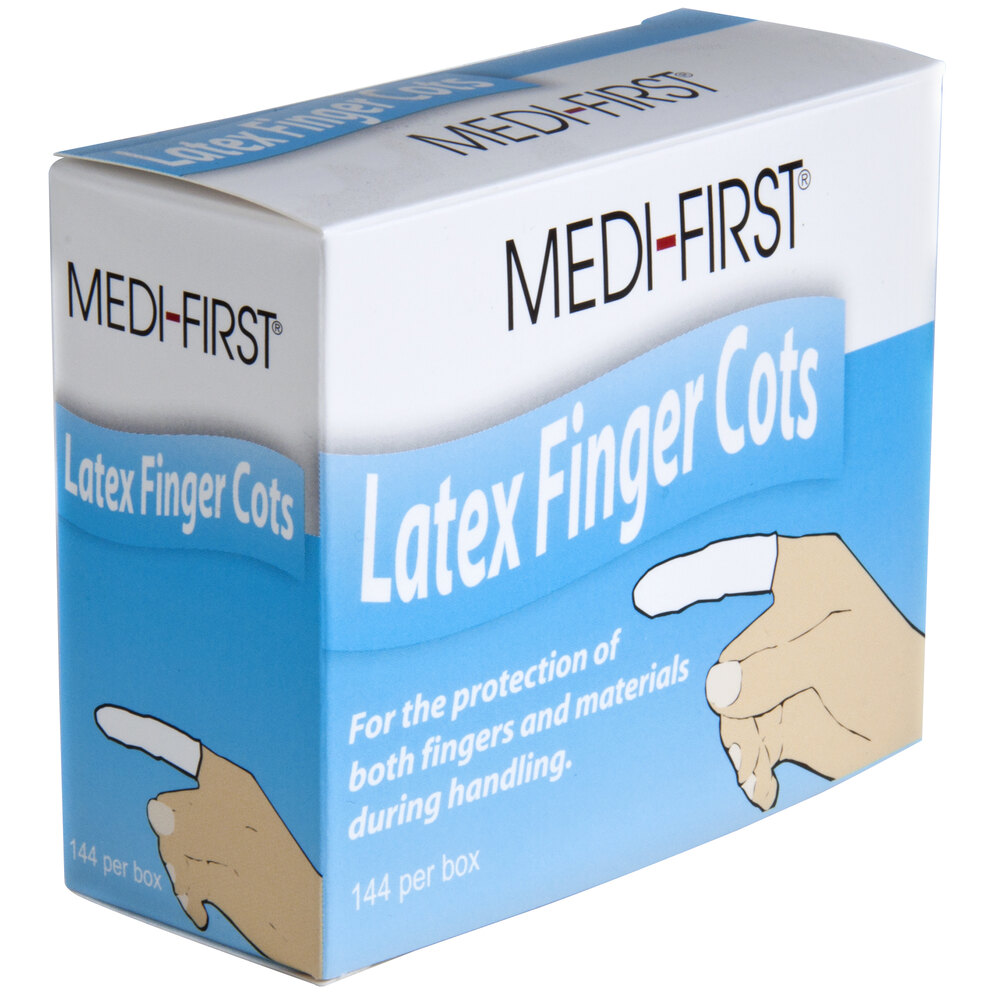 Finger Cots MediFirst Latex Finger Cots 144 / Box