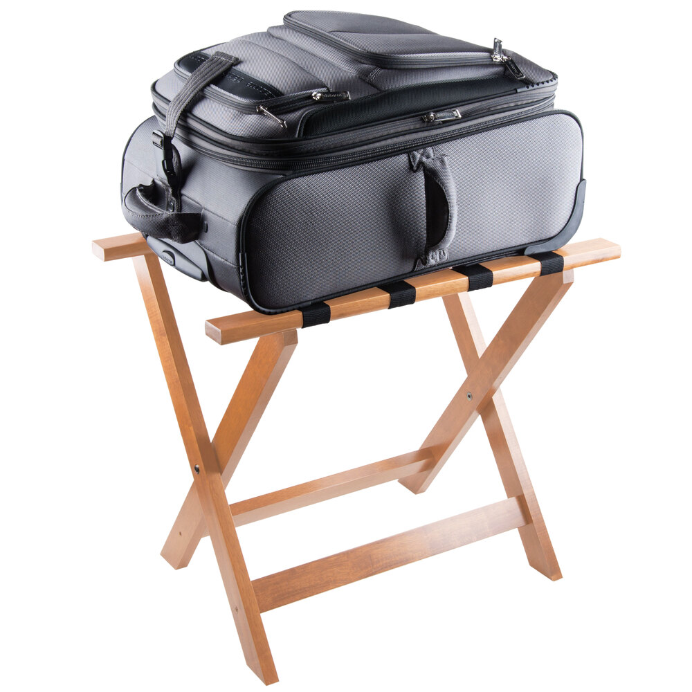 Lancaster Table &amp; Seating Wood Folding Luggage Rack