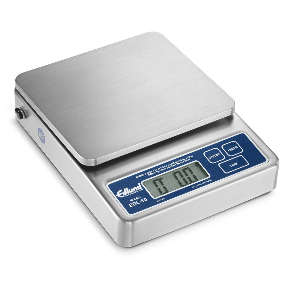 Edlund EDL10 Rechargeable 10 lb. Digital Portion Control Scale with 6