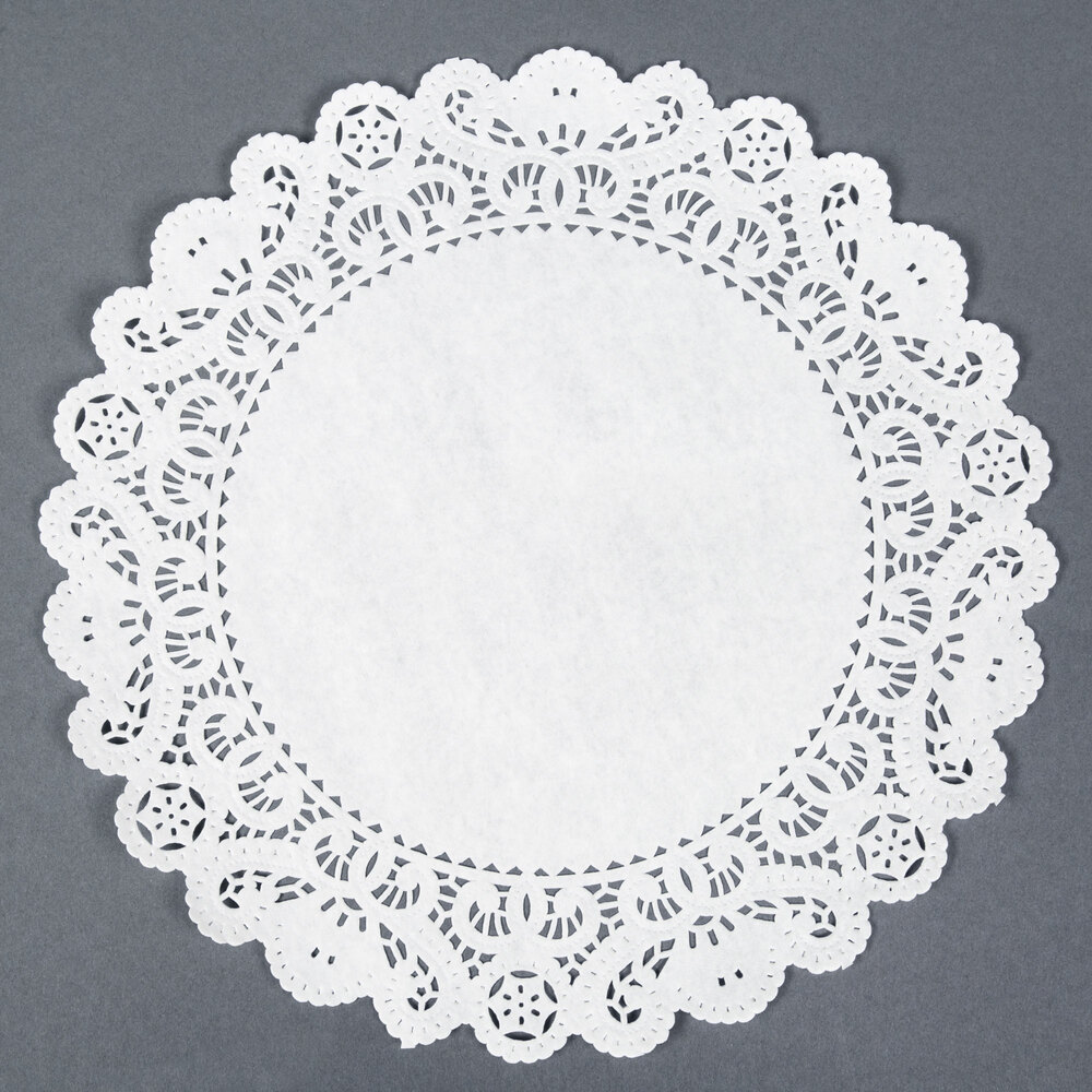 12" Paper Lace Doilies Round 500/Pack