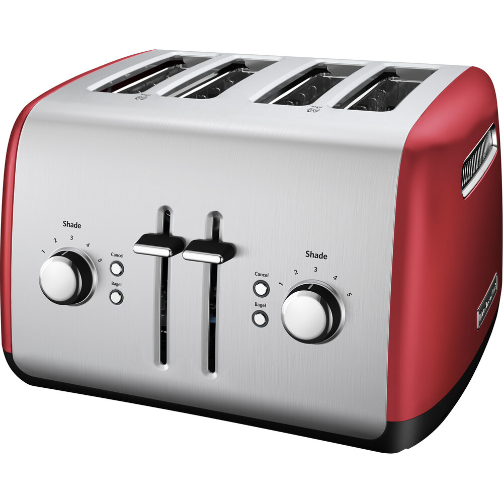 KitchenAid KMT4115ER Empire Red Four Slice Toaster with Manual Lift