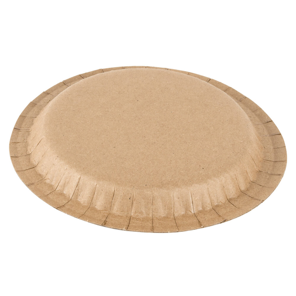 7 1/2" Coated Kraft Paper Plate 400 / Case