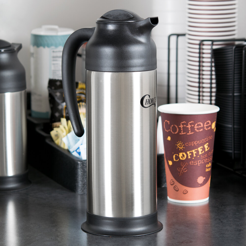 Choice 1 Liter Stainless Steel Insulated Carafe / Server