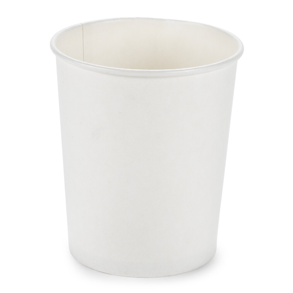 Choice 32 oz. White Paper Soup Cup / Hot Food Cup with Vented Paper Lid