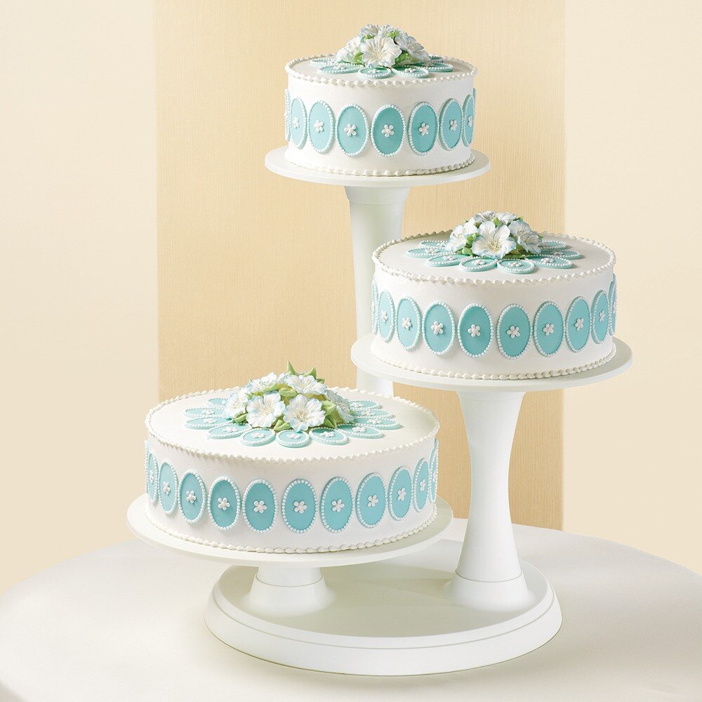 Wilton 307350 ThreeTier Pillar Cake Display Stand Set 11 Pieces / Set
