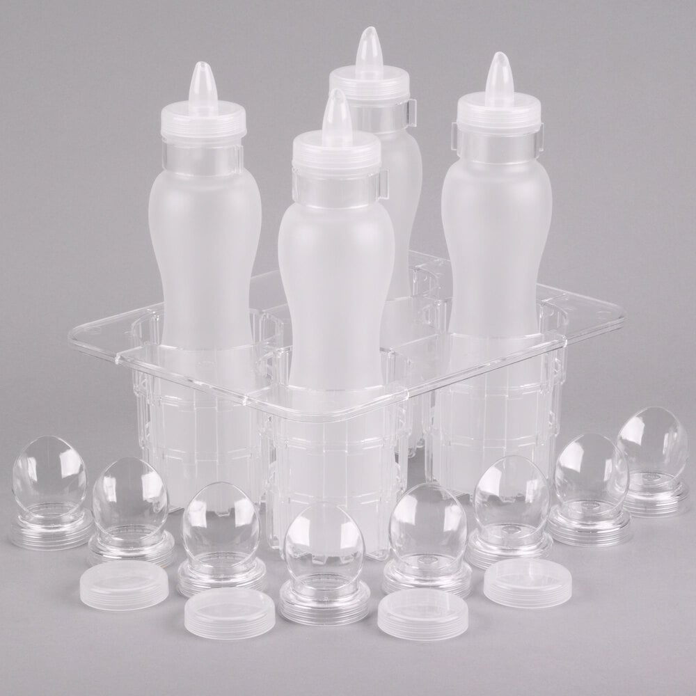 GET SDB32PCSET FourPack 32 oz. Polycarbonate Salad Dressing / Juice