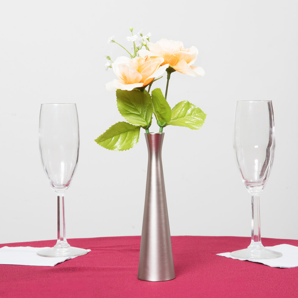 Tablecraft 267 6 1/2" Metal Hourglass Bud Vase