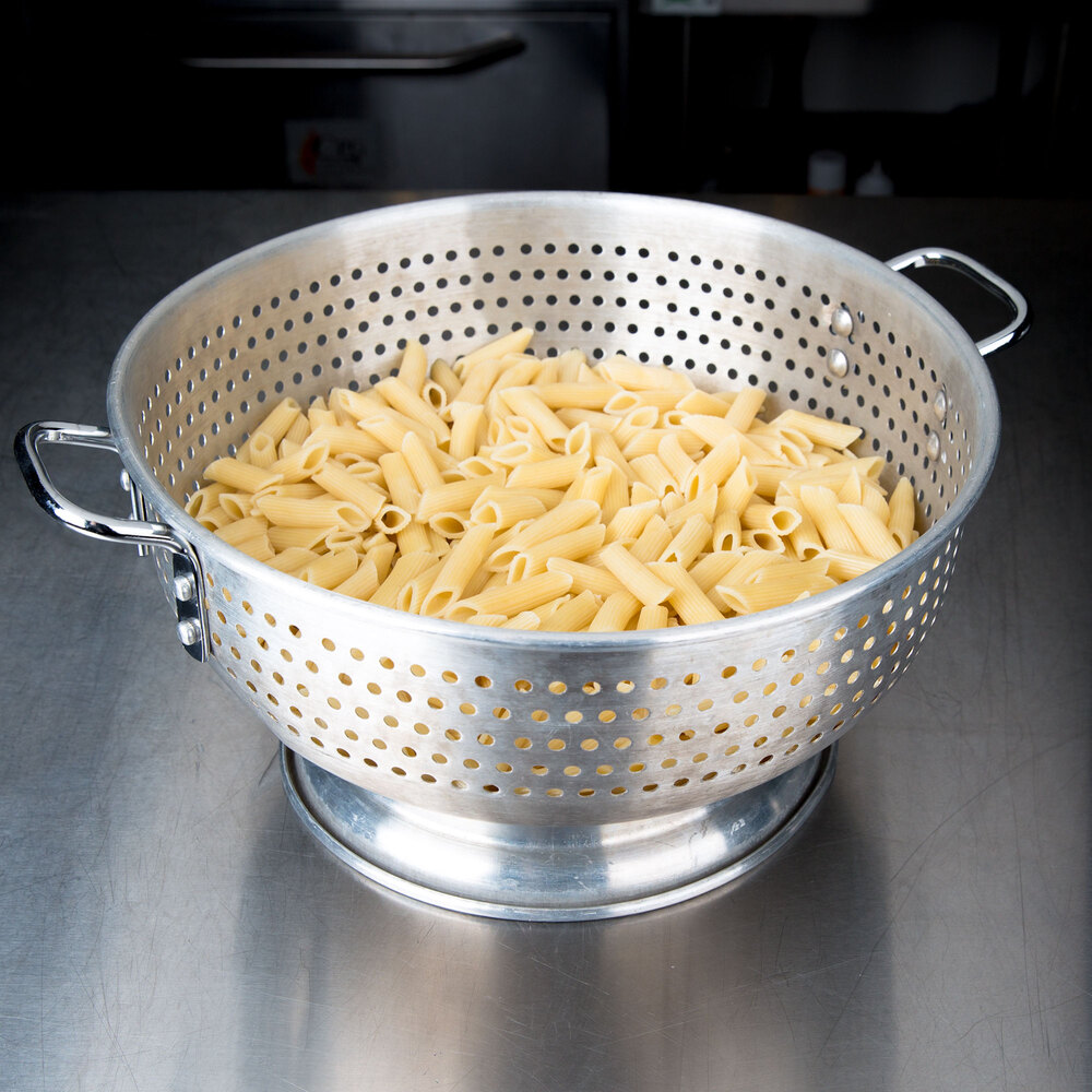 12 Qt. Aluminum Colander with Base and Handles