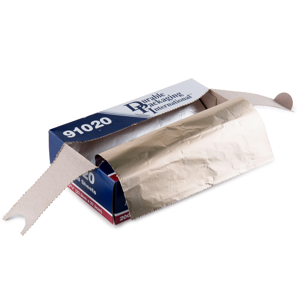 Durable Packaging 9 X 10 3 4 Gold Silver Interfolded Pop Up Foil Sheets