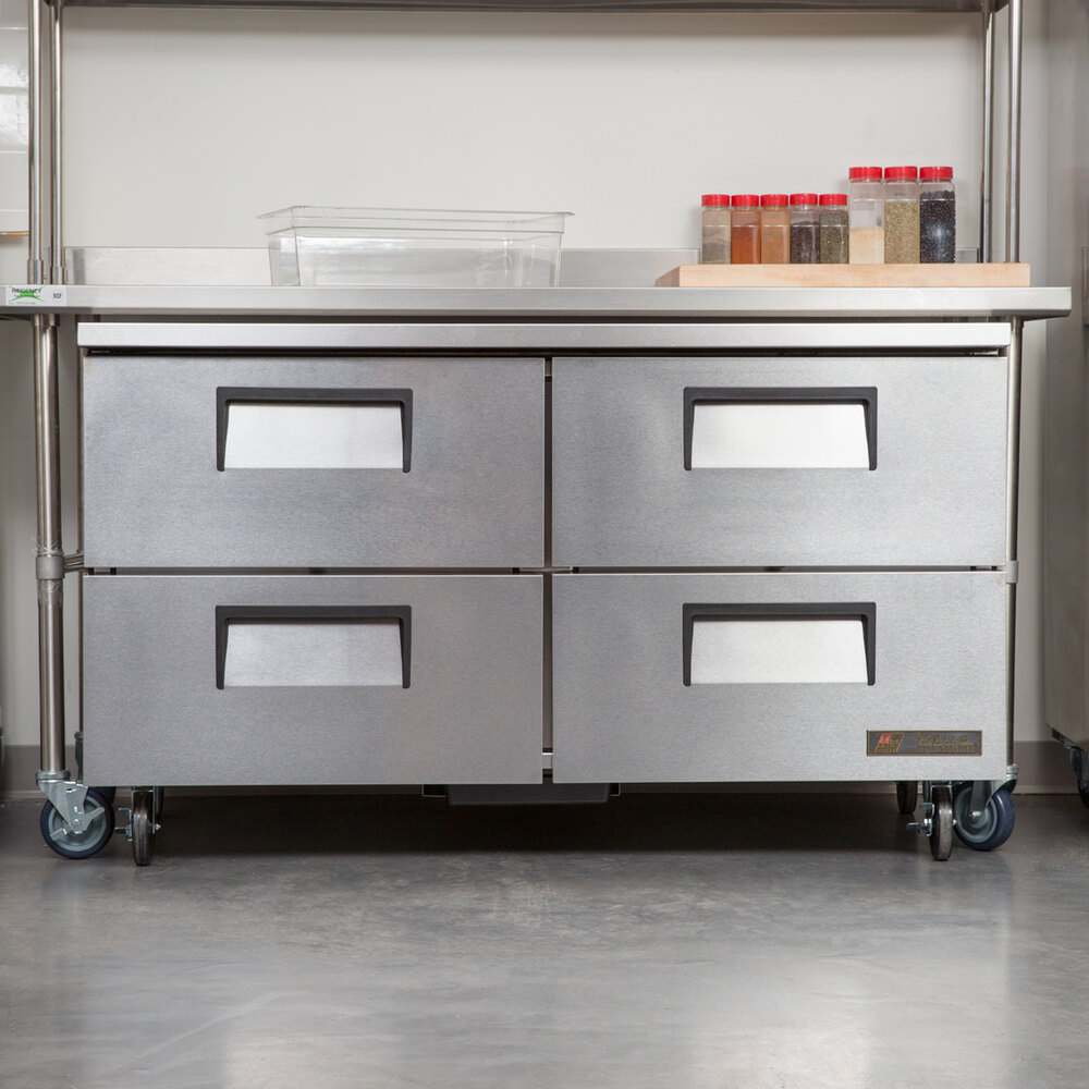 True TUC60D4 60" Undercounter Refrigerator with Four Drawers