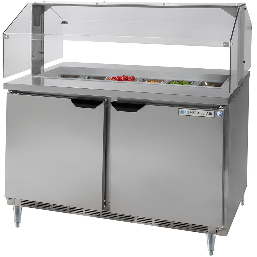 Beverage Air SPE4812SNZ 48" Mega Top Refrigerated Salad / Sandwich