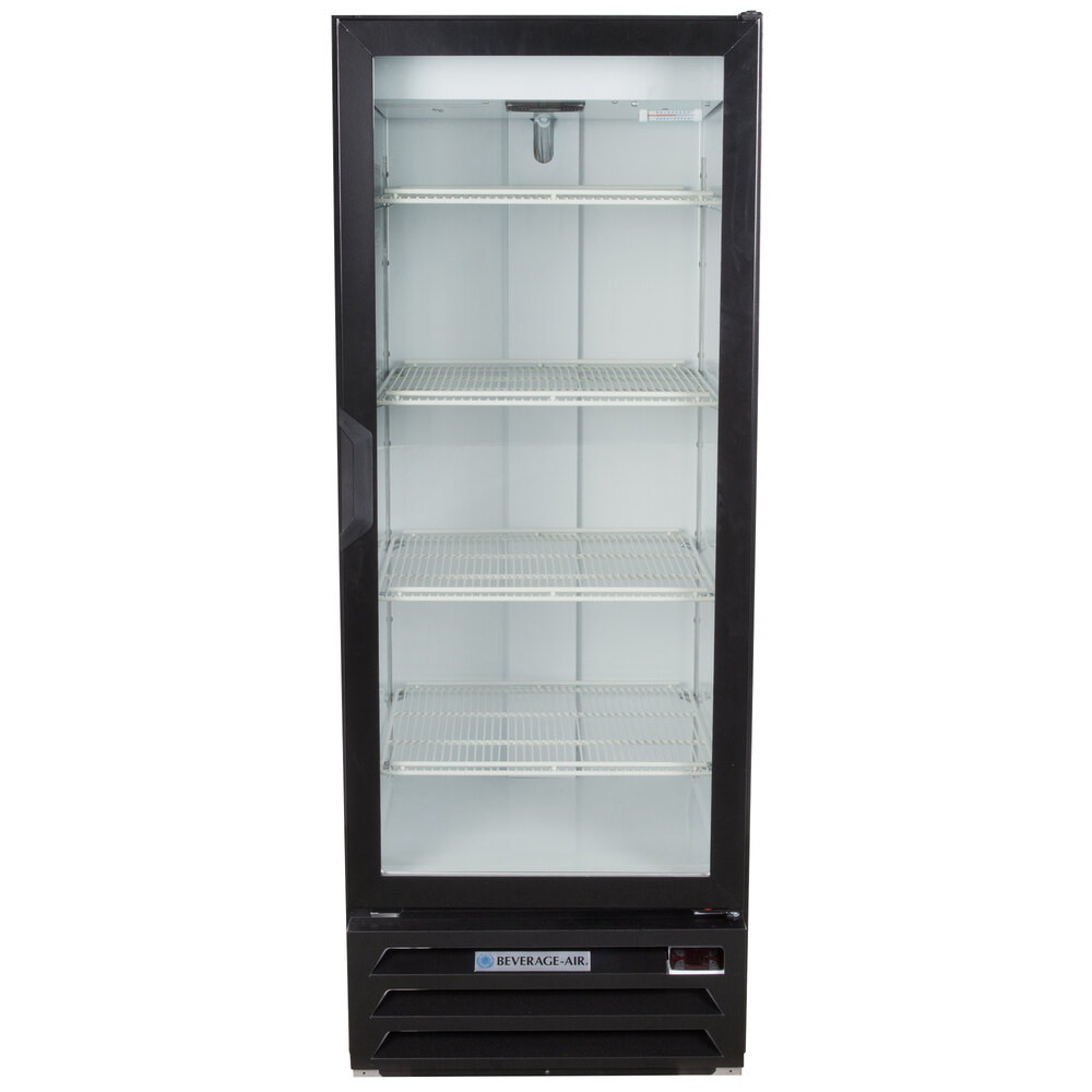 BeverageAir LV12HC1B LumaVue 24" Black Refrigerated Glass Door