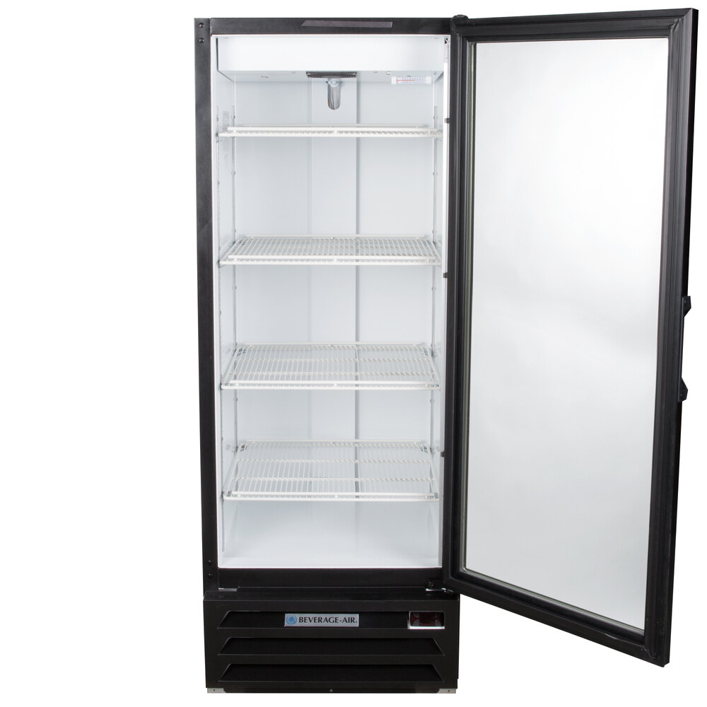 BeverageAir LV12HC1B LumaVue 24" Black Refrigerated Glass Door