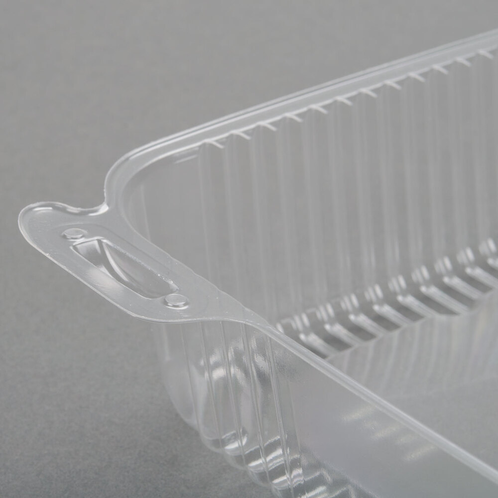 Durable Packaging PXT895 Tall 8" x 8" Clear Hinged