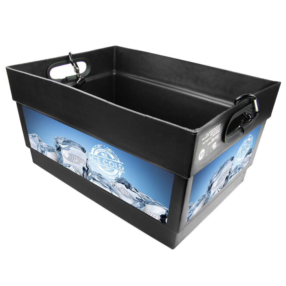 Black Light Hawker Beverage Merchandiser with Harness