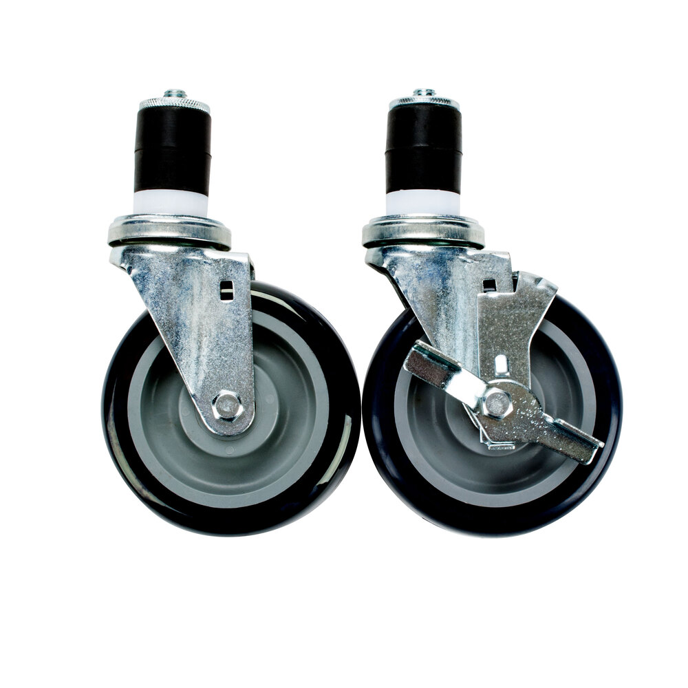 5" Caster Set for Work Tables and Equipment Stands with 6 Casters