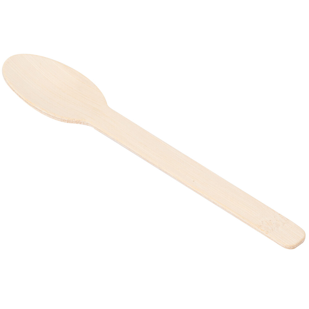 Bambu 061600 6 1/2" Disposable Bamboo Spoon 250/Box