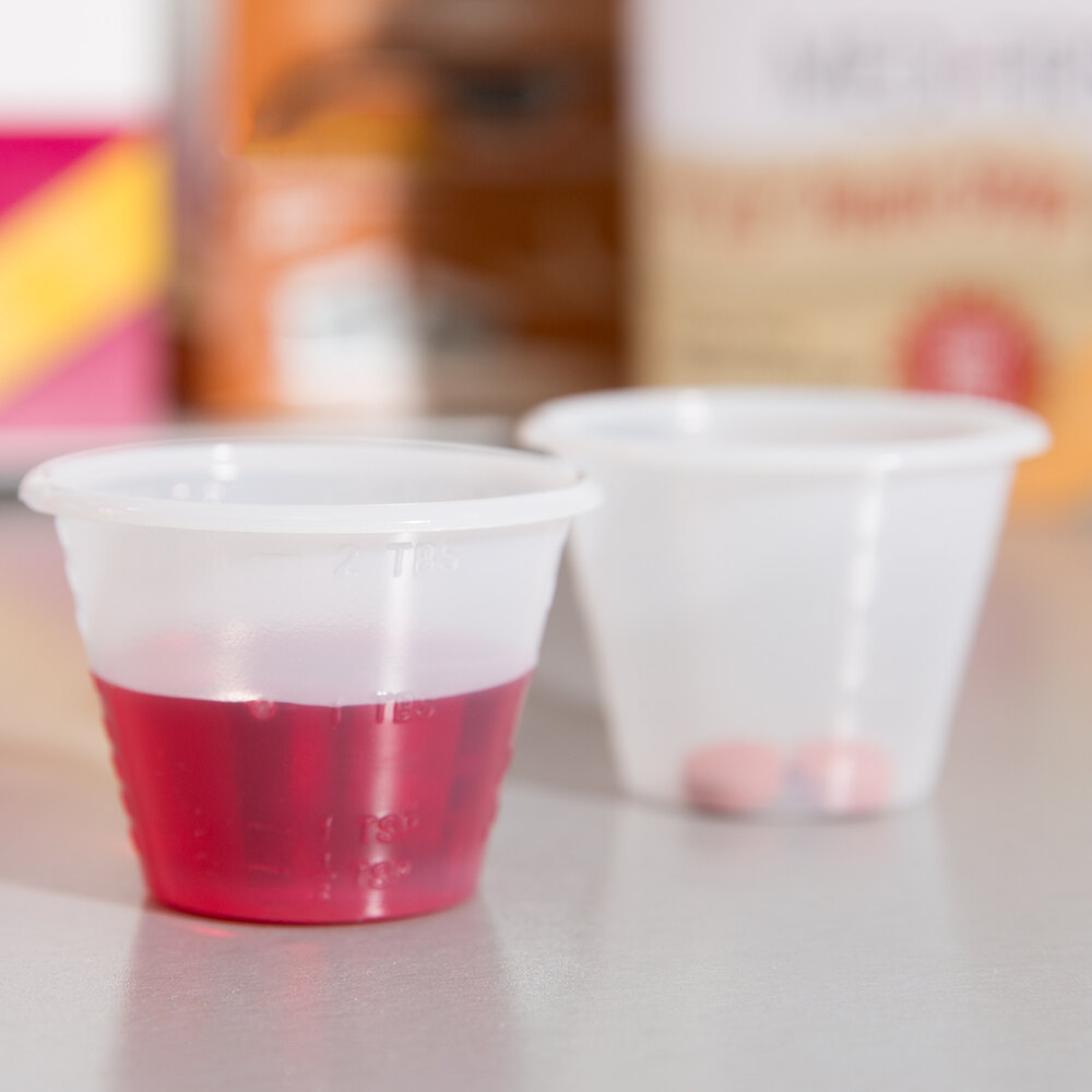 Choice 1 oz. Disposable Polypropylene Graduated Medicine Cup 5000/Case