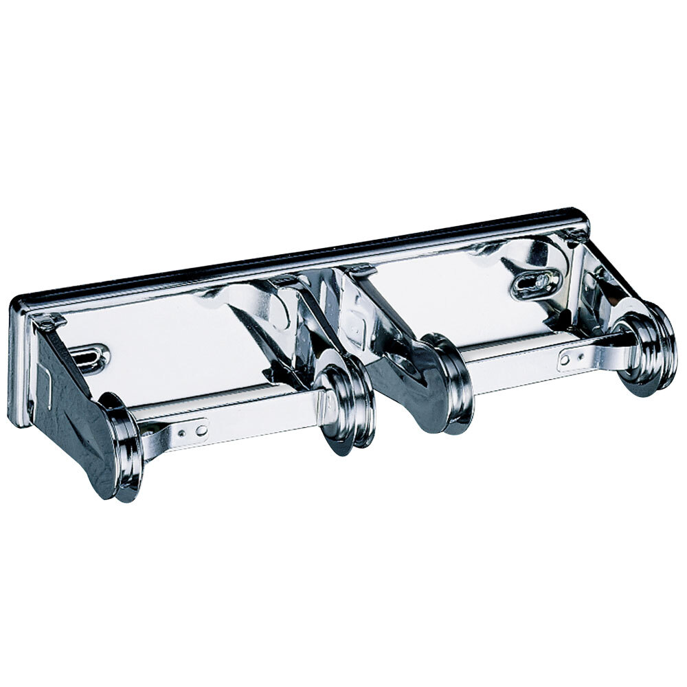 San Jamar R260XC Locking Double Roll Toilet Tissue Dispenser Chrome