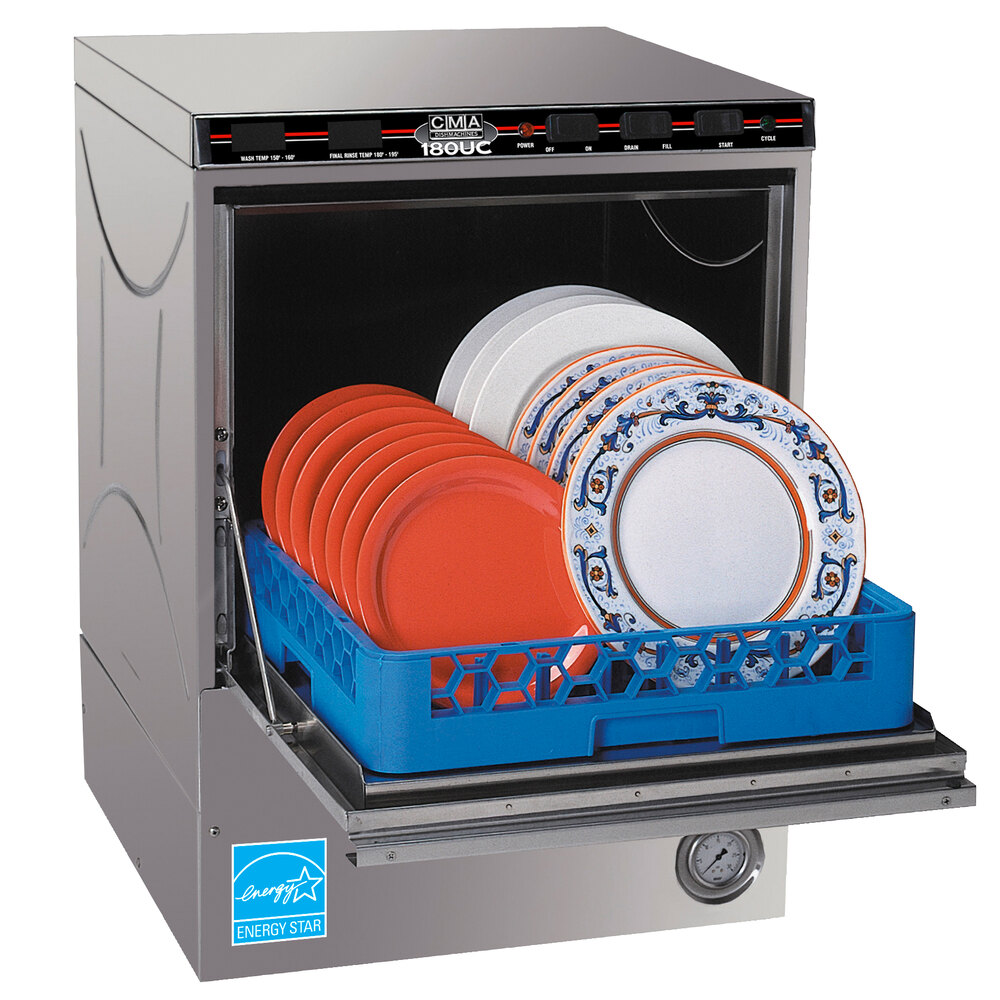 CMA180UC High Temperature Undercounter Dishwasher with Booster Heater 208V